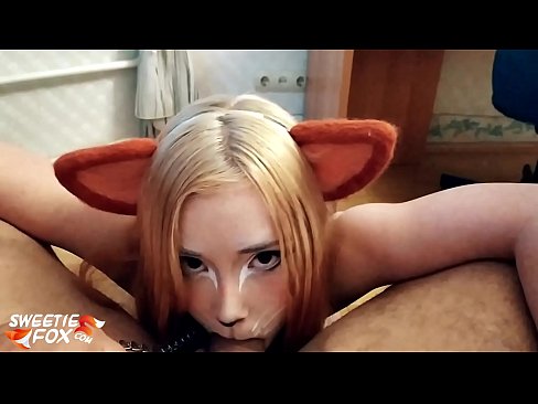 ❤️ Nilunok ni Kitsune ang titi at cum sa kanyang bibig ❤️ Anal porn sa amin ﹏